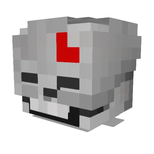 AlexBulgaria Minecraft avatar head, 3D render