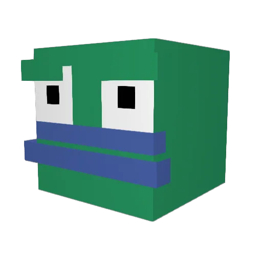 AlexBumaye Minecraft avatar head, 3D render