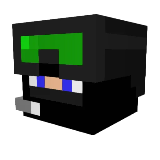 AlexChemez Minecraft avatar head, 3D render