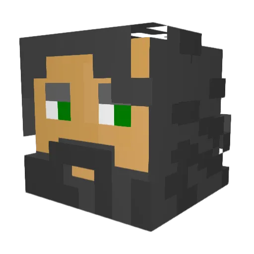 AlexChurchland Minecraft avatar head, 3D render