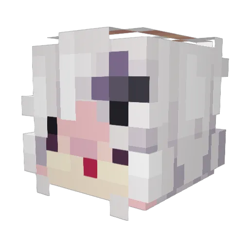 AlexCord Minecraft avatar head, 3D render