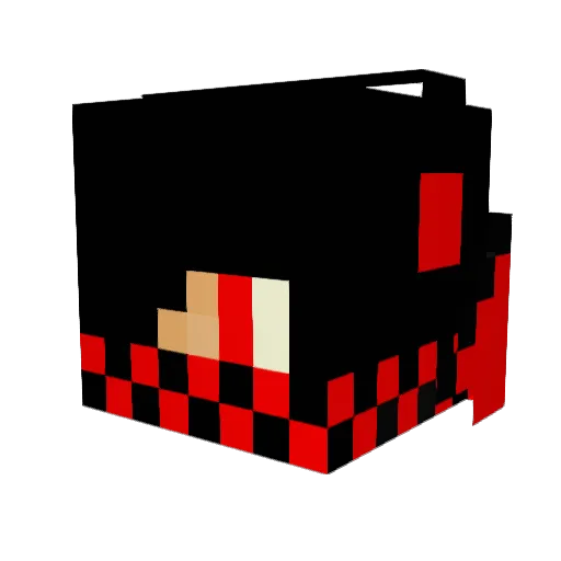 AlexCuervo Minecraft avatar head, 3D render