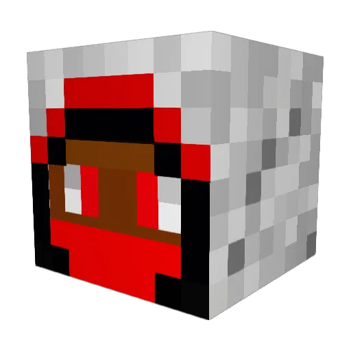 AlexCusick Minecraft avatar head, 3D render