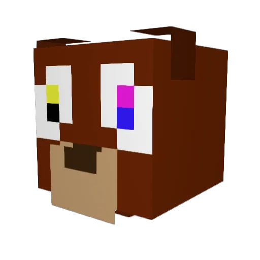 AlexD_54 Minecraft avatar head, 3D render