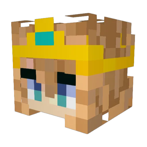 AlexDaN00b Minecraft avatar head, 3D render
