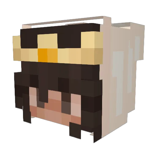 AlexDalTexas Minecraft avatar head, 3D render