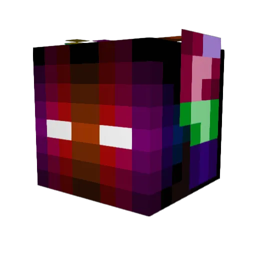 AlexDeAndres Minecraft avatar head, 3D render