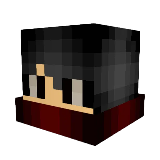 AlexDellios Minecraft avatar head, 3D render