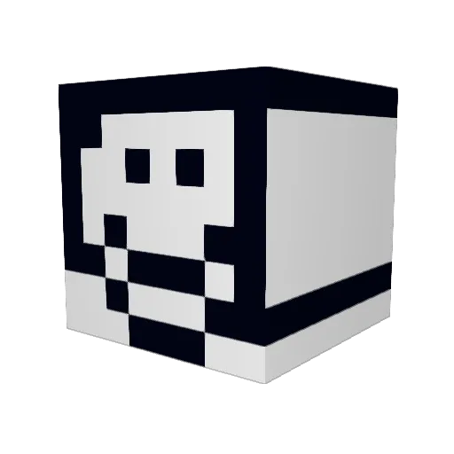 AlexDerps Minecraft avatar head, 3D render