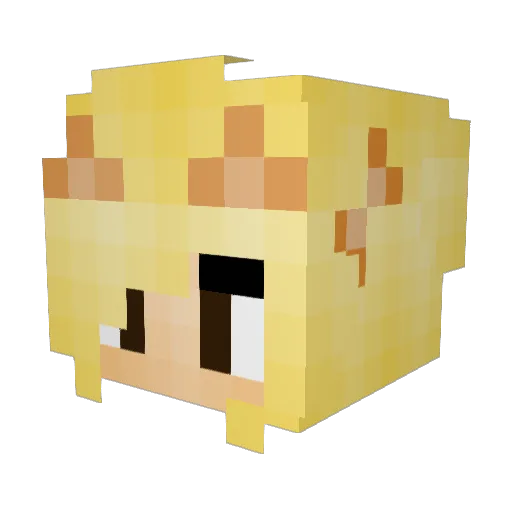 AlexE283 Minecraft avatar head, 3D render