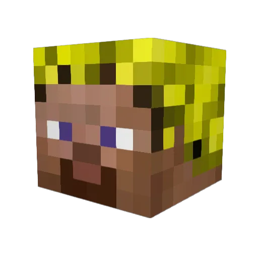 AlexElkins Minecraft avatar head, 3D render