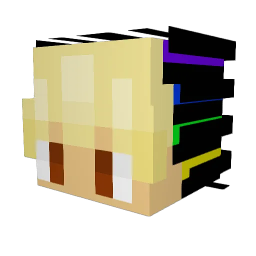 AlexEnsi Minecraft avatar head, 3D render