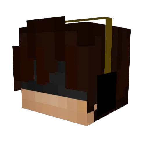 AlexExaviers Minecraft avatar head, 3D render