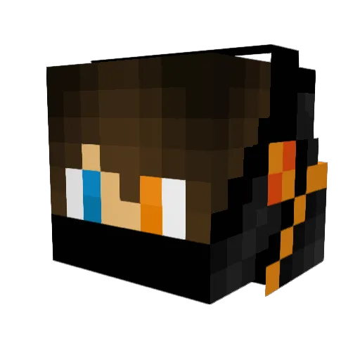 AlexF99 Minecraft avatar head, 3D render