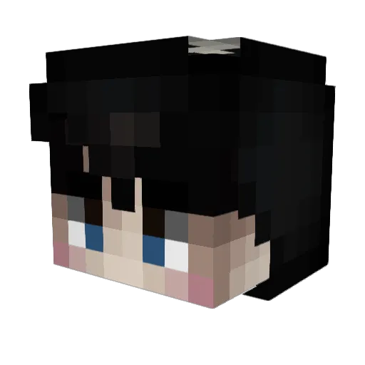 AlexFart Minecraft avatar head, 3D render