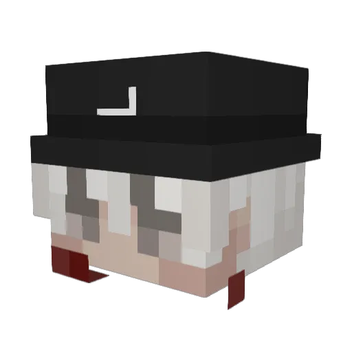 AlexGFX Minecraft avatar head, 3D render