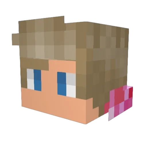 AlexGamer12 Minecraft avatar head, 3D render