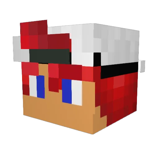 AlexHeyAltAcc Minecraft avatar head, 3D render