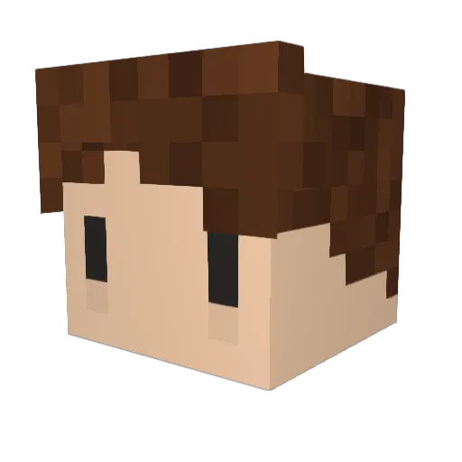 AlexIr2 Minecraft avatar head, 3D render
