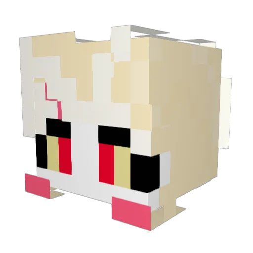 AlexIsATGirl Minecraft avatar head, 3D render