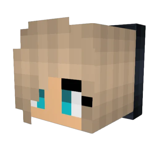 AlexIsAlexisYT Minecraft avatar head, 3D render
