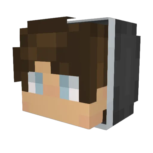 AlexIsShadow1 Minecraft avatar head, 3D render