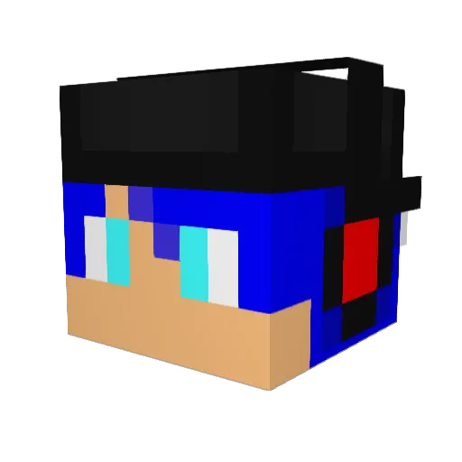 AlexJolteon21 Minecraft avatar head, 3D render
