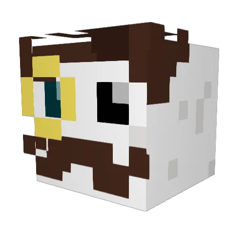 AlexLiebtEis Minecraft avatar head, 3D render