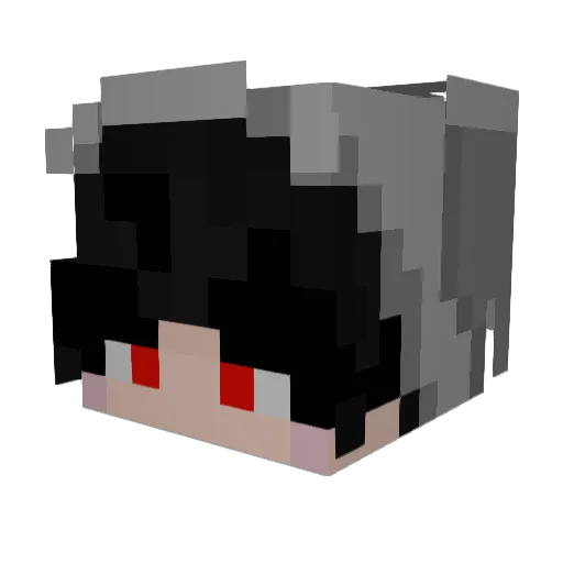 AlexLikesYou Minecraft avatar head, 3D render