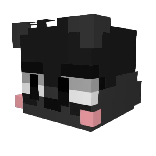 AlexLinedy Minecraft avatar head, 3D render