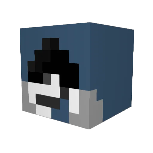 AlexLo878 Minecraft avatar head, 3D render