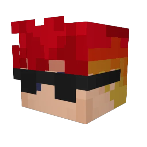 AlexMM2015 Minecraft avatar head, 3D render