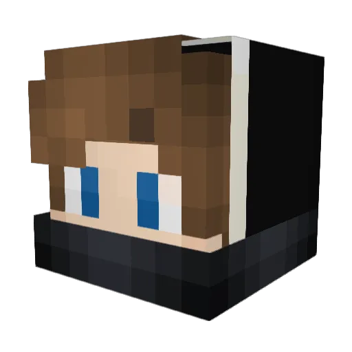 AlexMS Minecraft avatar head, 3D render