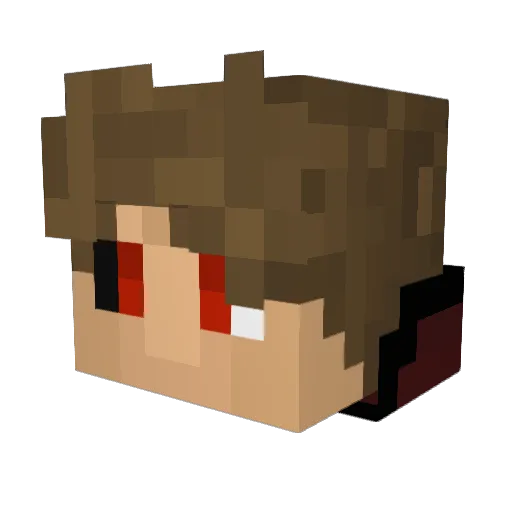 AlexMagic1337 Minecraft avatar head, 3D render