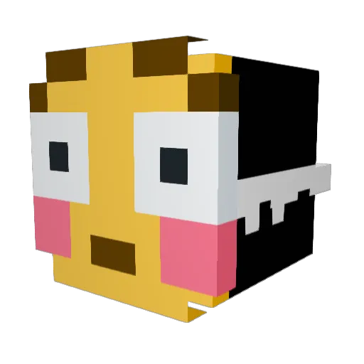 AlexMasterz Minecraft avatar head, 3D render