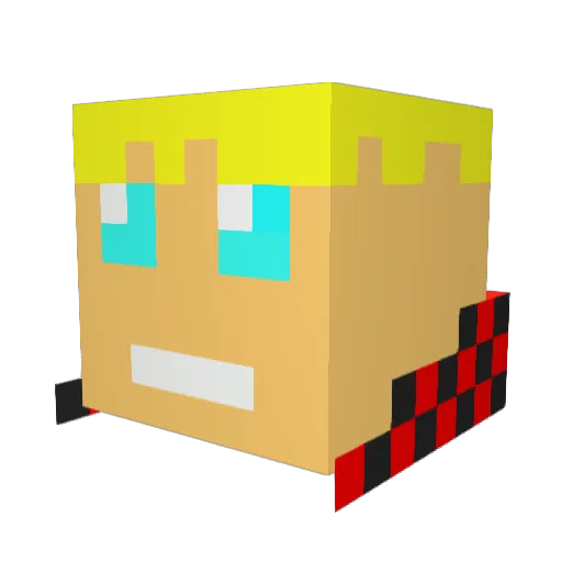 AlexMid2004 Minecraft avatar head, 3D render