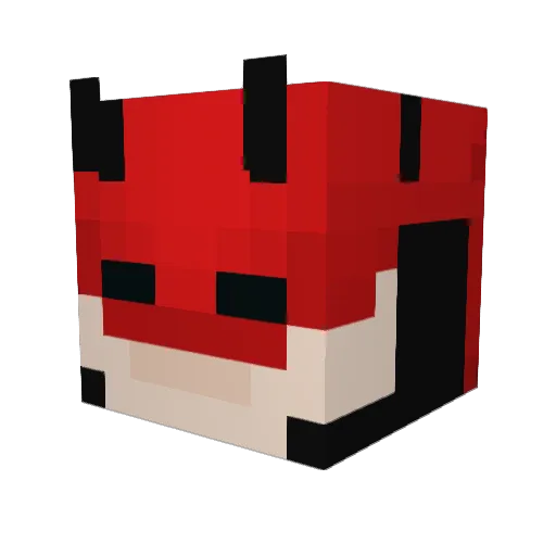 AlexMonster27 Minecraft avatar head, 3D render
