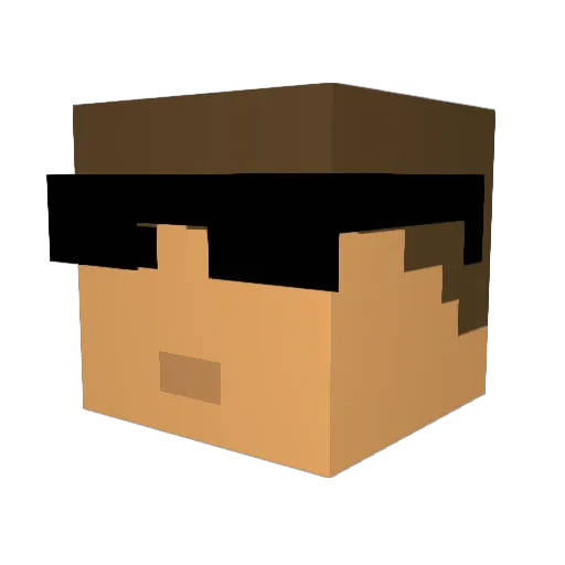 AlexN11 Minecraft avatar head, 3D render