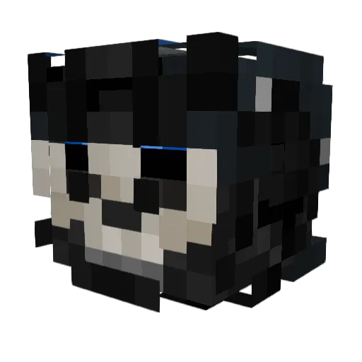 AlexNSX Minecraft avatar head, 3D render
