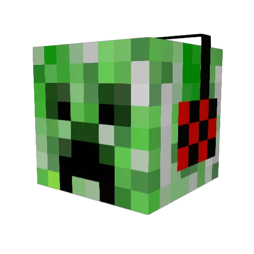 AlexNoid Minecraft avatar head, 3D render