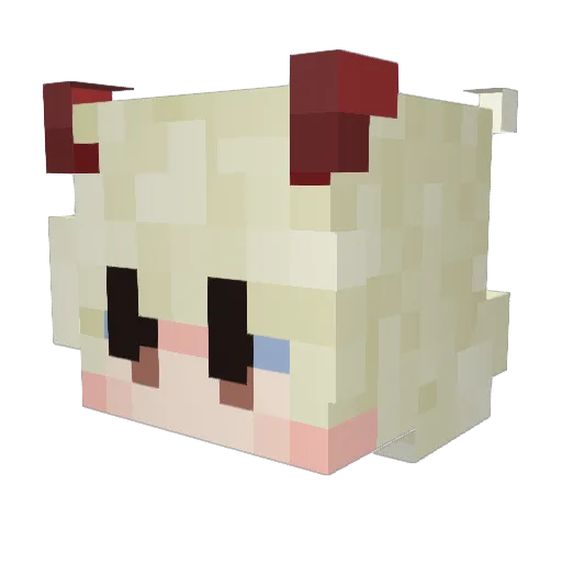 AlexOnMyMind Minecraft avatar head, 3D render