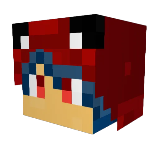 AlexPirita10 Minecraft avatar head, 3D render