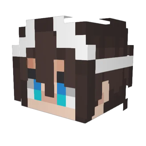 AlexPlayKoD Minecraft avatar head, 3D render