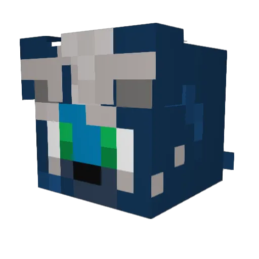 AlexPlaysGuitarr Minecraft avatar head, 3D render
