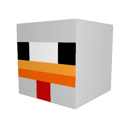 AlexPoshetas Minecraft avatar head, 3D render