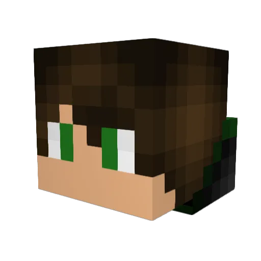 AlexR01057 Minecraft avatar head, 3D render