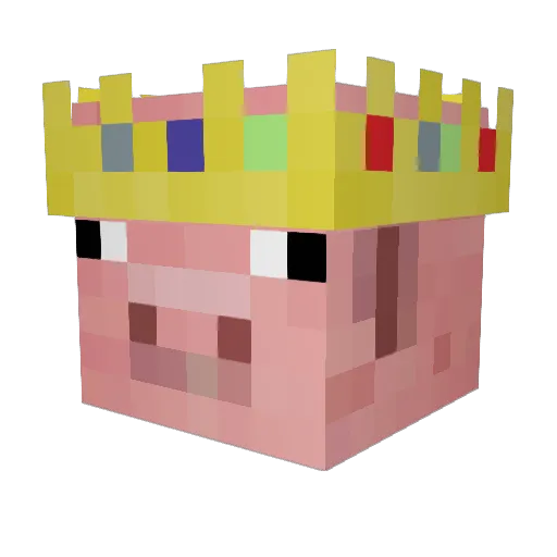 AlexRTL Minecraft avatar head, 3D render