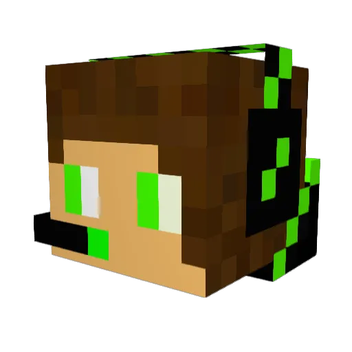 AlexS301 Minecraft avatar head, 3D render