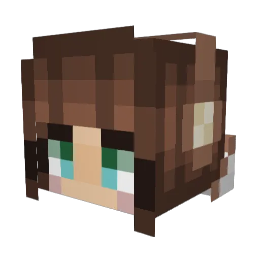 AlexSanders1904 Minecraft avatar head, 3D render
