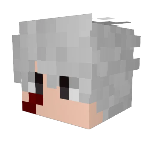 AlexSarmiento Minecraft avatar head, 3D render